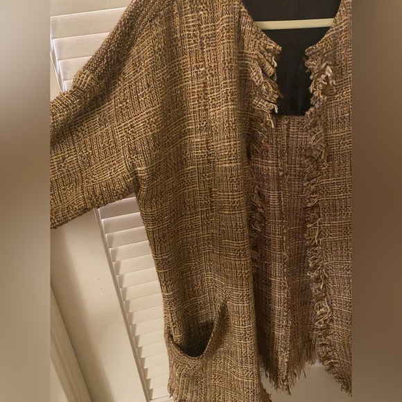 Vintage woven brown jacket - Picture 3 of 3